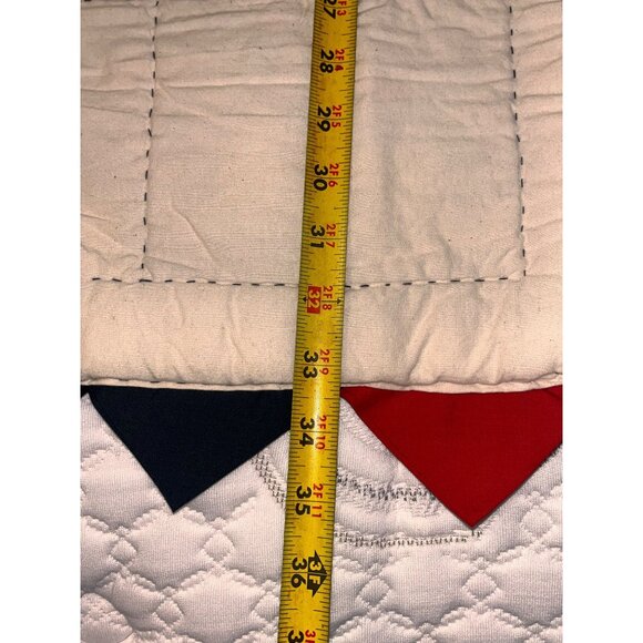 NEW Handmade Golden Dragon Quilt Flames Fire Cranston Print Hand Stitched 48x33" - Picture 6 of 11